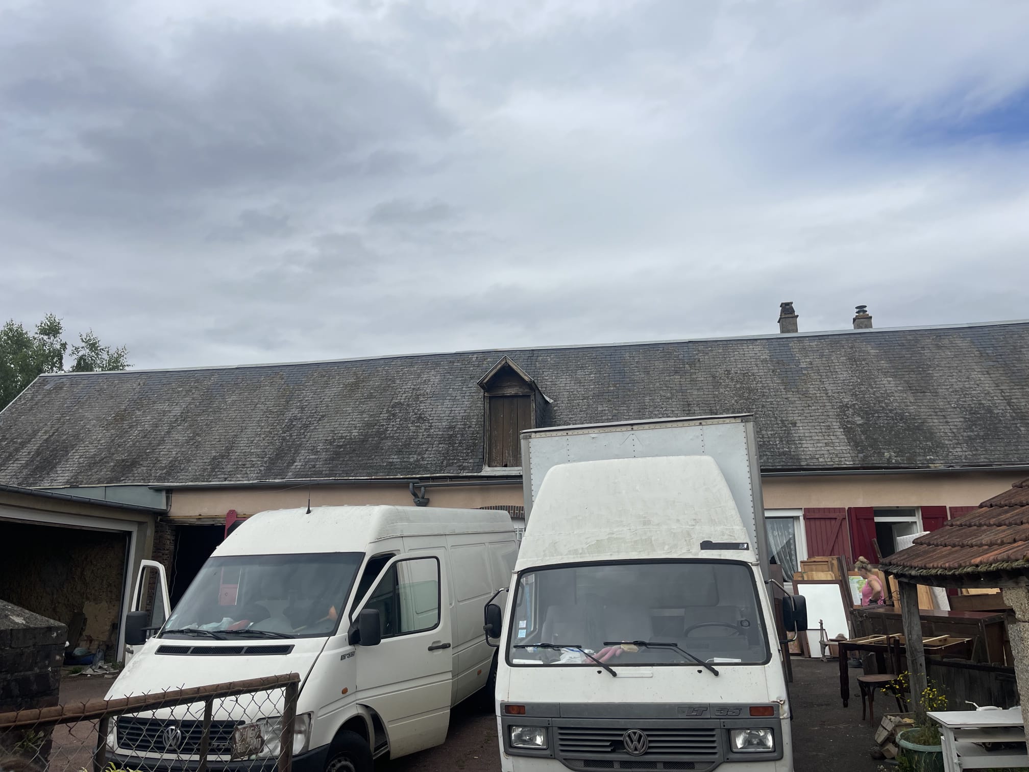 Toiture avant rénovation - État initial avant intervention couvreur Lot (46)